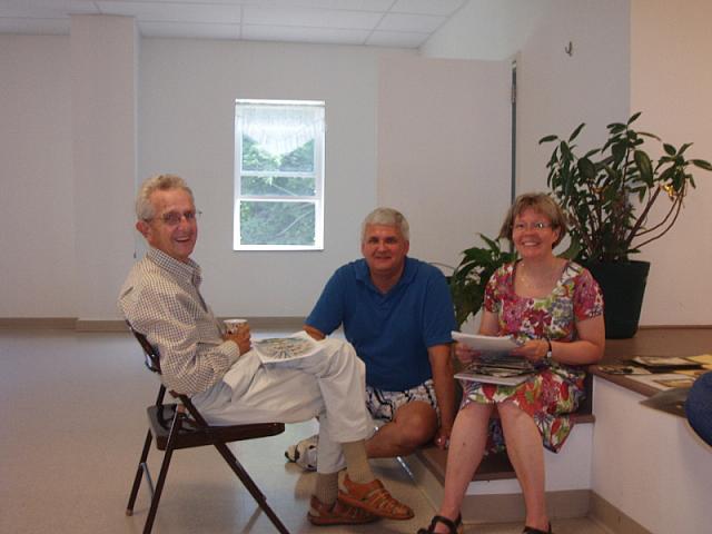 wes, dave kivisto and leeena at the church