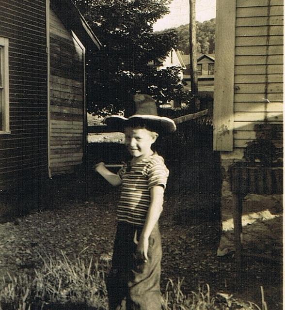 Cowboy Wes in Nanty-Glo back yard