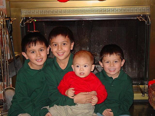 The four grandsons together
