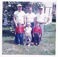 Ernie, Ellen's brother-in-law, and Elmer with Kids